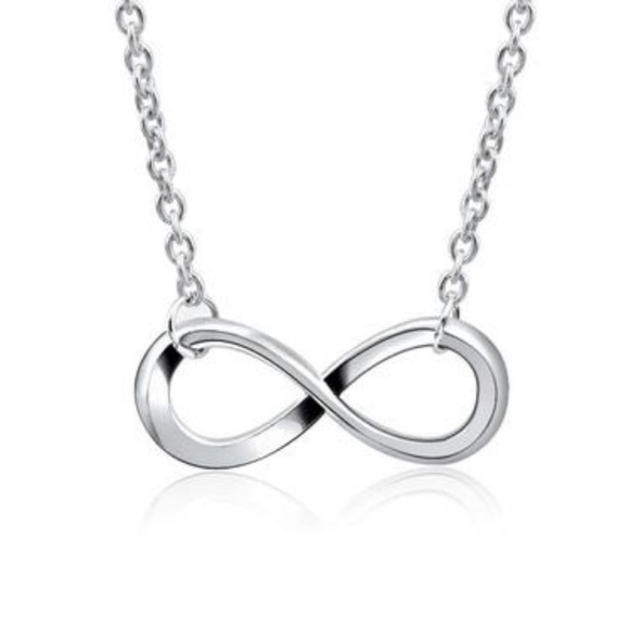 Silver infinity necklace - Picture 2 of 4
